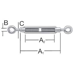 1159278 - Spannschlösser (Öse/Öse)