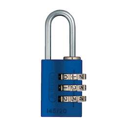 1201998 - Zahlen-Vorhangschloss 145/20 rainbow,3-stelliger Zahlencode