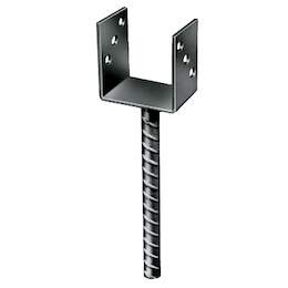 1231178 - Pfostenträger U-Form Riffelstahl