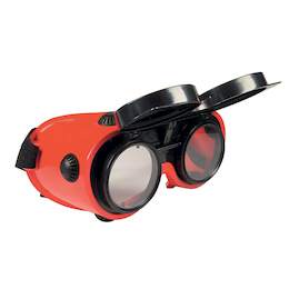 1280847 - Schweißbrille aufklappbar mit Gläser DIN 5 "Brillenträge