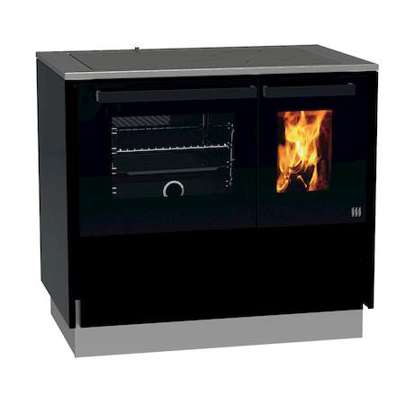 1292422 - Festbrennstoffherd Style 94 schwarz links