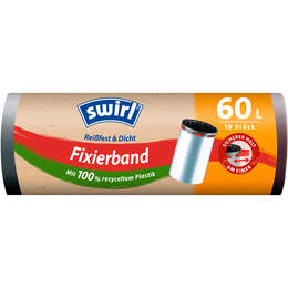 1306499 - Müllbeutel mit Fixierband schwarz