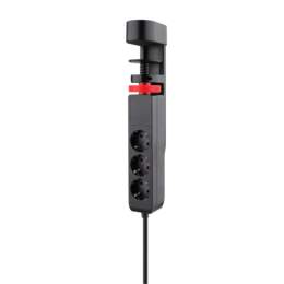 1316872 - Steckdosenleiste 3-fach für Tischmontage 2xUSB-A, 1xUSB-C