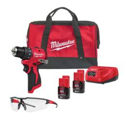 1320868 - Akku-Bohrschrauber M12BLDDRC 2x 2,0 Ah-Akku, Tasche, Brille