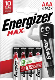 1320917 - Alkali-Batterie Max AAA 4er- Pack LR03 Micro 1,5V