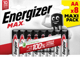 1320920 - Alkali-Batterie Max AA 8er- Pack LR06 Mignon 1,5V