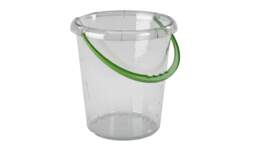 1327733 - Eimer 12l transp.m.Ausguss+ Griffmulde