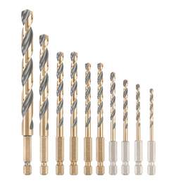 1329679 - Spiralbohrer-Set 10tlg HSS-G m. Sechskant-Aufnahme