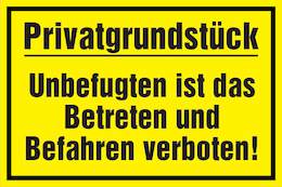 1177431 - Hinweisschild Privatgrundstück