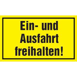 1177447 - Hinweisschild 250x150mm Ein-Ausfahrt freihalten.1Stk.