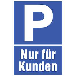 1177502 - Hinweisschild 300x200mm Nur f.Kunden,1Stk.