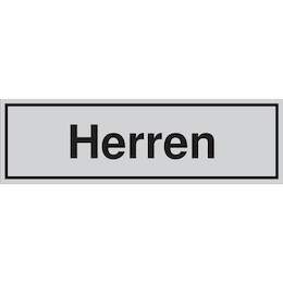 1177302 - Türschild selbstkl.150x45mm silbermatt,Herren,1Stk.