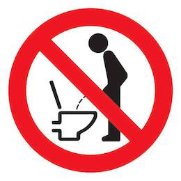 1177379 - Verbotsschild selbstkl. DM 70mm,Bitte hinsetzen,1Stk.