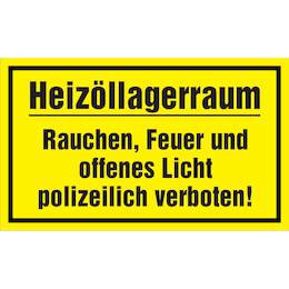 1177417 - Hinweisschild 250x150mm Heizöllagerraum,1Stk.