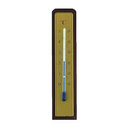 1033546 - Zimmerthermometer Nußbaum lackiert 133x30mm SB