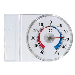 1033559 - Fensterthermometer Kunsts.rund 100x70mm SB Skala drehbar