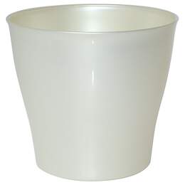 1215711 - Blumentopf Casablanca silber m u. Aqua Green dunkelgrün