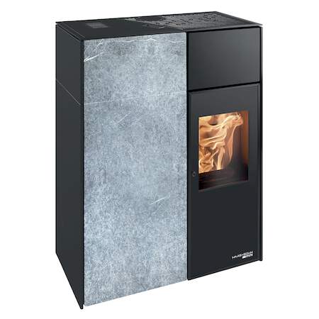 1255674 - Pelletofen Lucca II RLU 442.08-ST SW, Serpentino