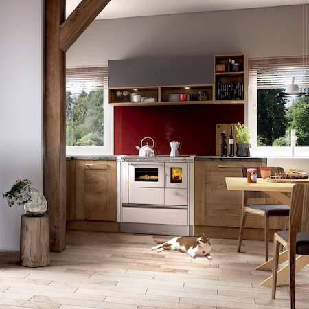 1256161 - Festbrennstoffherd Rega2 75 weiß RA links