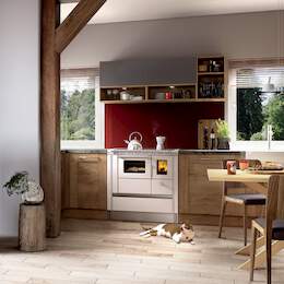 1256163 - Festbrennstoffherd Rega2 75 Edelstahl RA links