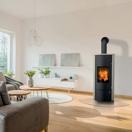 1256559 - Kaminofen Tolima PowerSystem 2 schwarz, Keramik caffe freddo