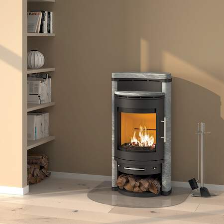 1256567 - Kaminofen Corvus Naturstein Serpentin