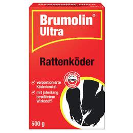 1260412 - Ratten-Portionsköder 500g Brumolin Ultra