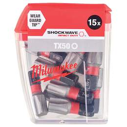 1261940 - Schrauberbit SHOCKWAVE 15er Pack, TX50 / 25 mm